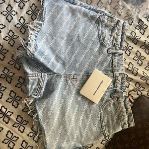 Alexander wang Jean shorts never worn ,